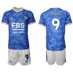 Camisola Leicester City Jamie Vardy 9 Criança Equipamento Primeiro 2021-2022 Manga Curta